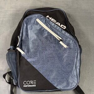 Head Core Performance Backpack Black Blue Tennis Athletic Gym Bag